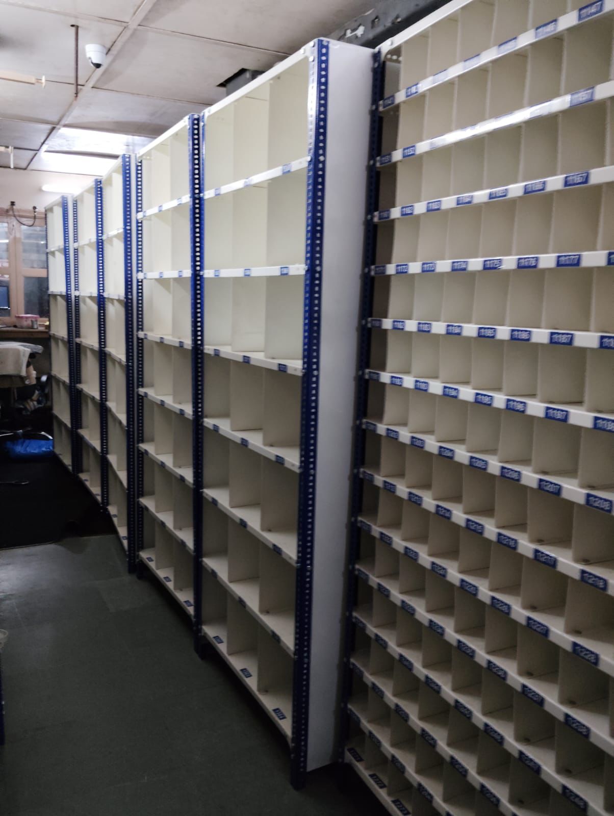 Slotted angle racks, storage system