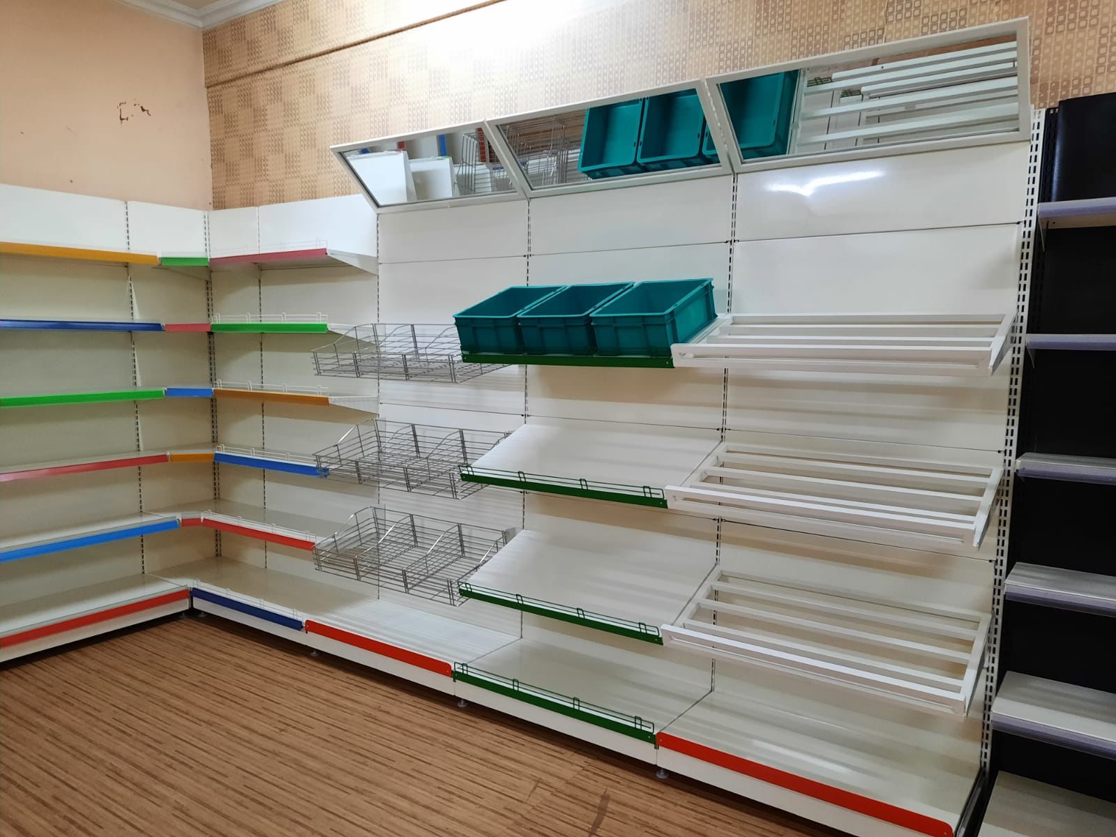 fruits and vegetable racks