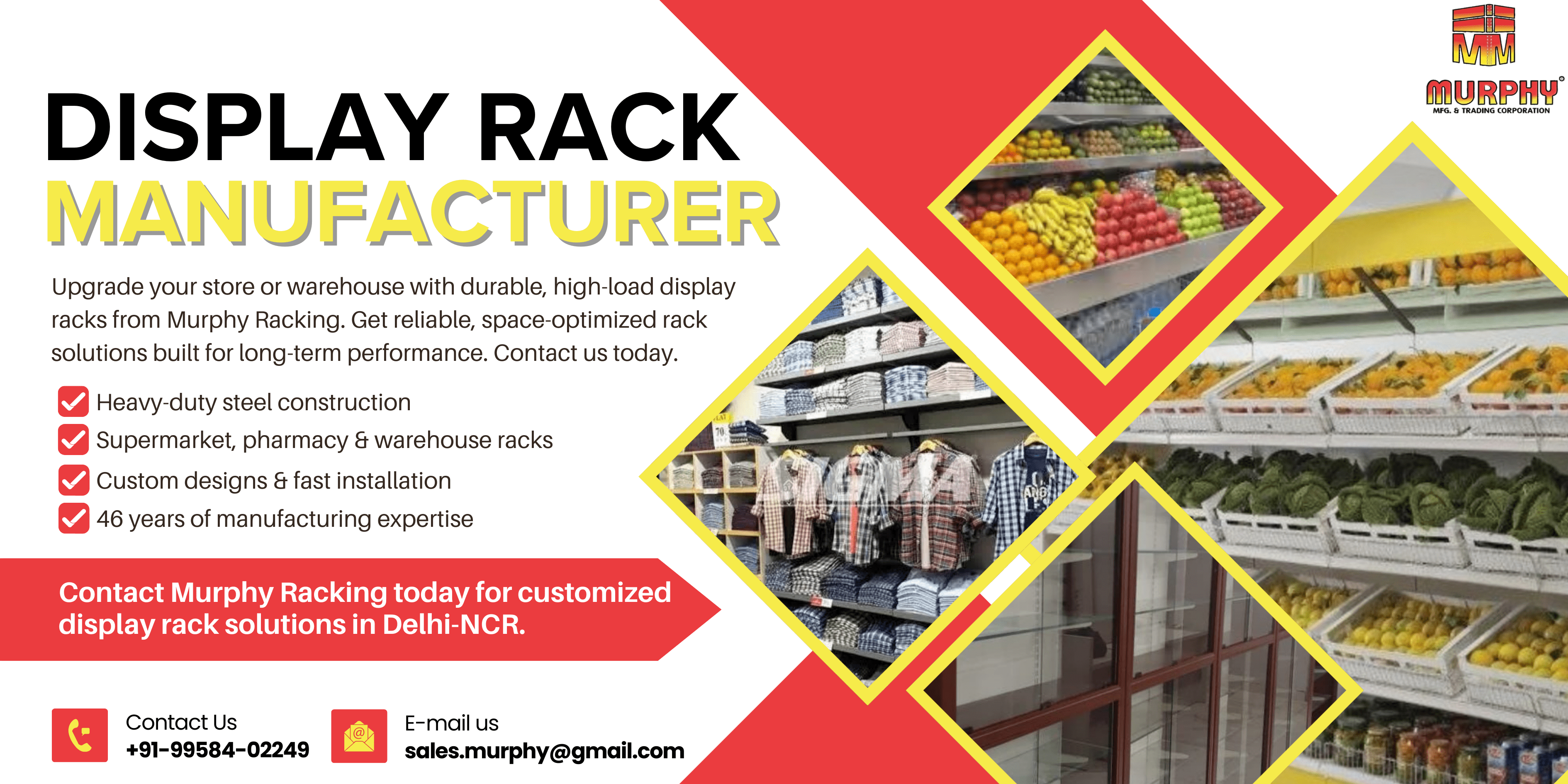 display racks manufacturer in delhi